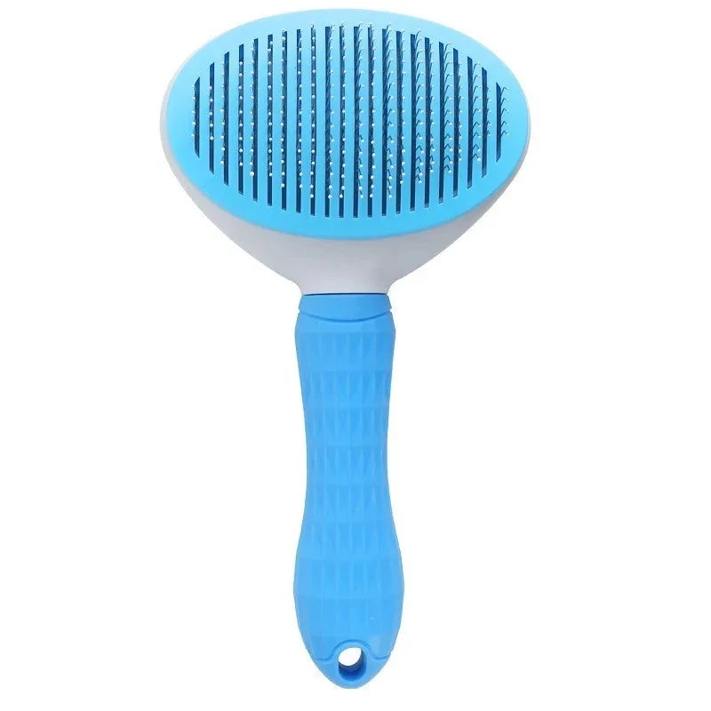 Brosse anti-poil auto-nettoyante pour animaux de compagnie