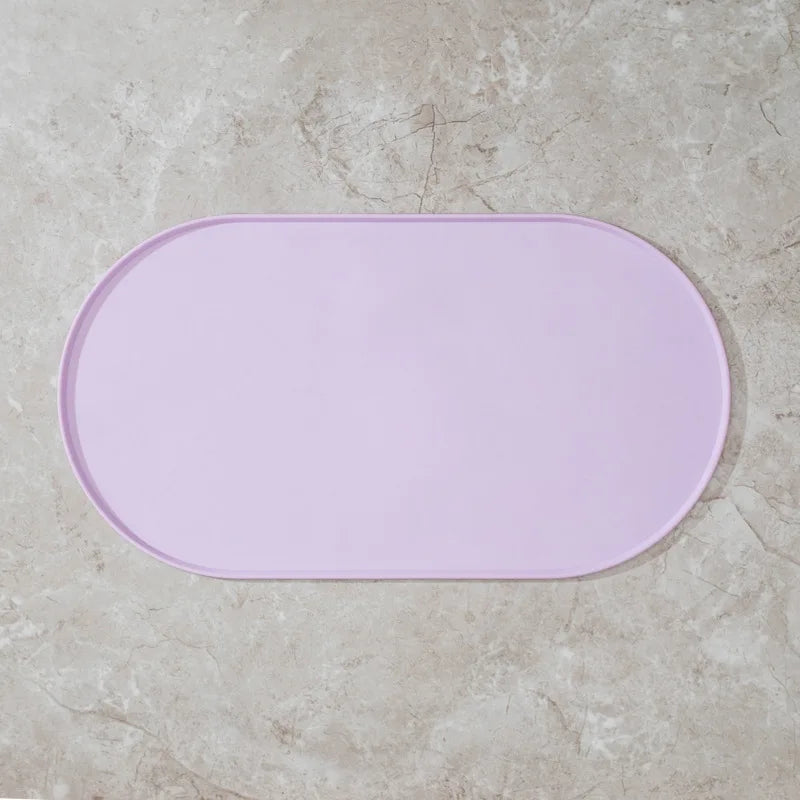Tapis d'alimentation pour chat avec design antidérapant et imperméable