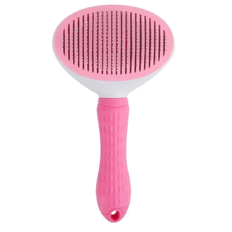 Brosse anti-poil auto-nettoyante pour animaux de compagnie