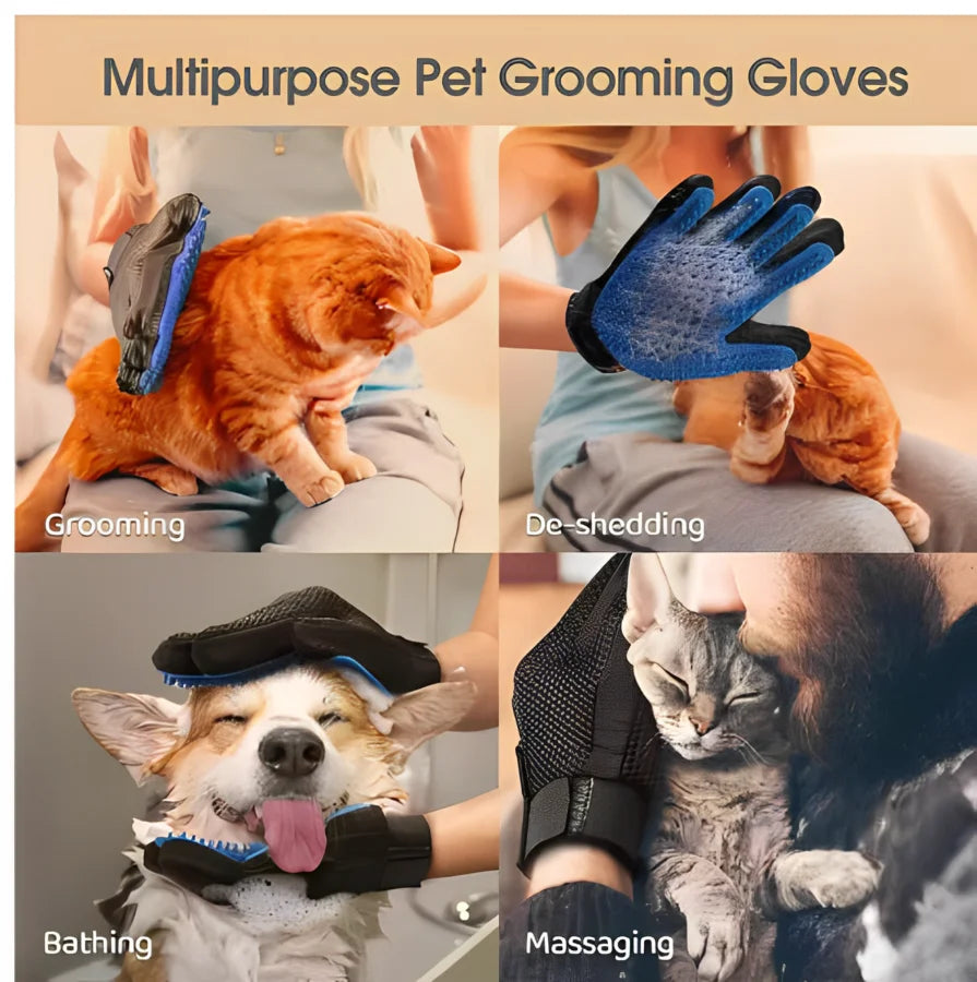 Pet Hair Glove Grooming Glove for Deshedding